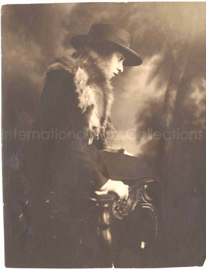 9 x 7 inch photograph. Portrait of Gladys Hampton