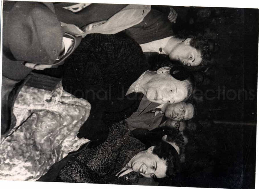 6 x 4 1/2 inch photograph. Lionel Hampton performing with band in Israel. Unidentified persons in the audience
