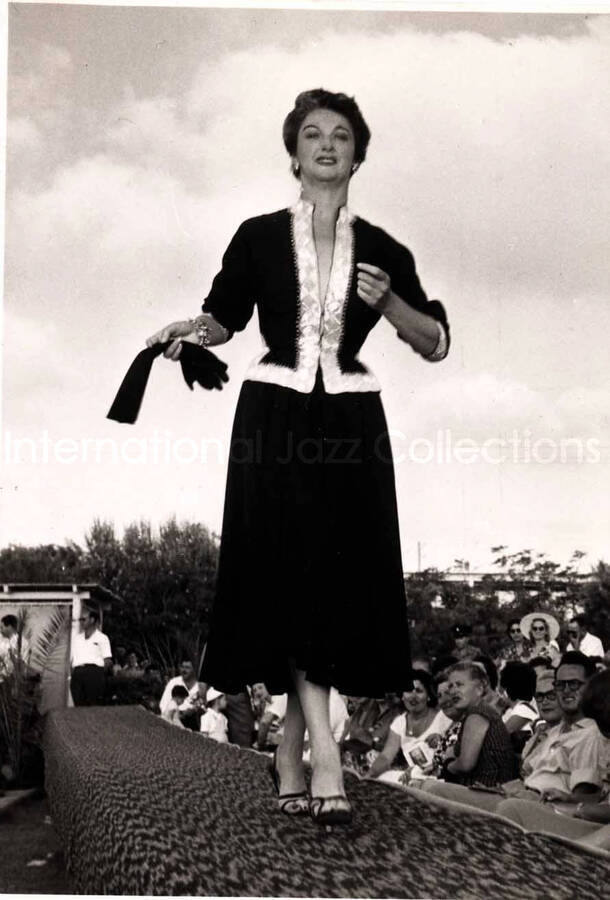 5 1/2 x 3 1/2 inch photograph. Unidentified woman in Israel