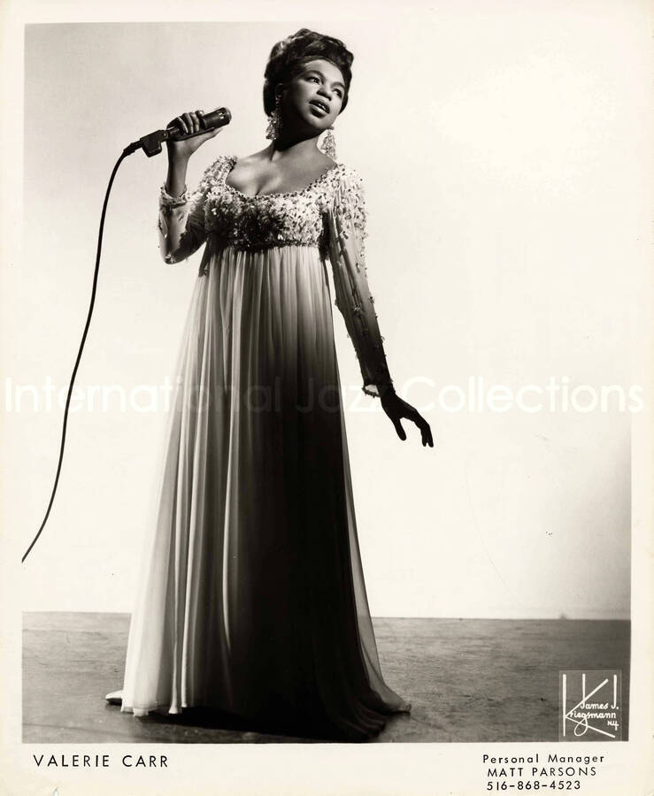 10 x 8 inch promotional photograph. Valerie Carr
