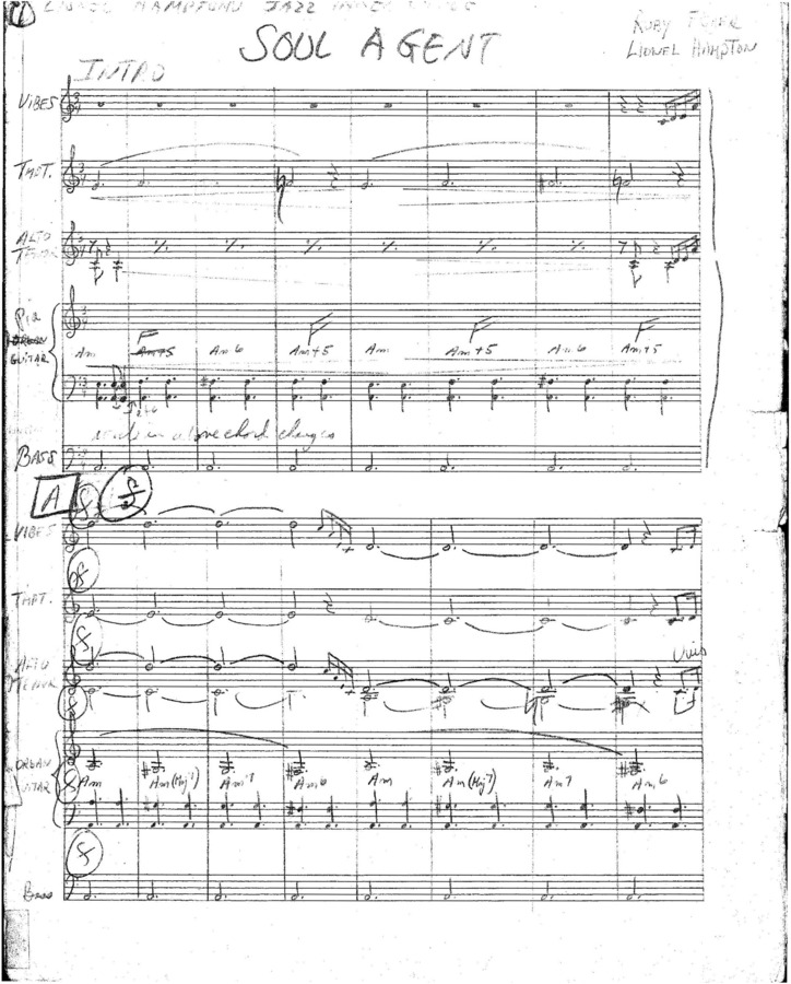 1 score (5 p.) + 5 parts, Lionel Hampton Jazz Inner Circle