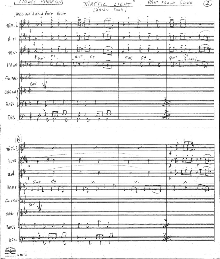 1 score (7 p.) + 7 parts, Small Band arrangement