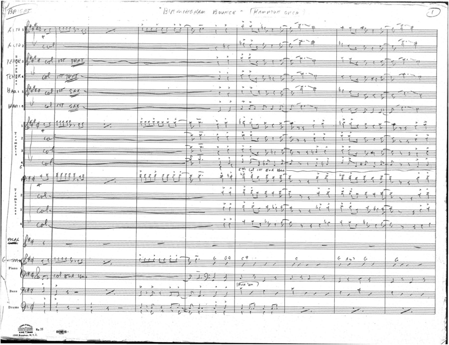 Hampton Orchestra; 1 score (9 p.) + 18 parts