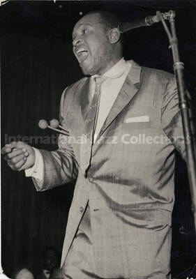 8 x 5 1/2 inch photograph. Lionel Hampton