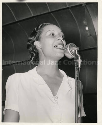 10 x 8 inch photograph. [Evelyn Williams at the Palomar Ballroom]