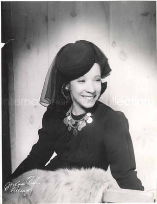 10 x 8 inch photograph. Portrait of Gladys Hampton