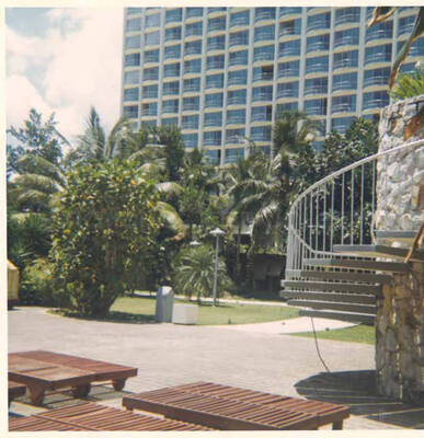 3 1/2 x 3 1/2 inch photograph. A hotel