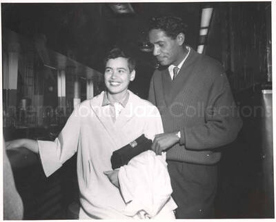 8 x 10 inch photograph. Curley Hamner with unidentified woman