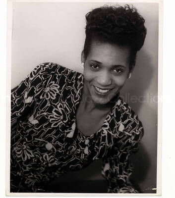 10 x 8 inch photograph. Unidentified woman