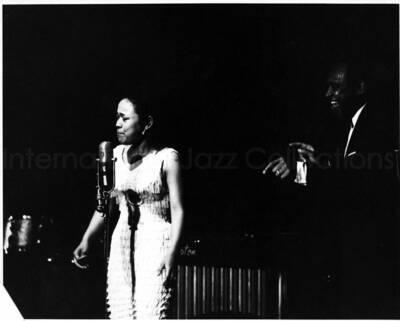 8 x 10 inch photograph. Yukari Kuroda performing with Lionel Hampton in Japan