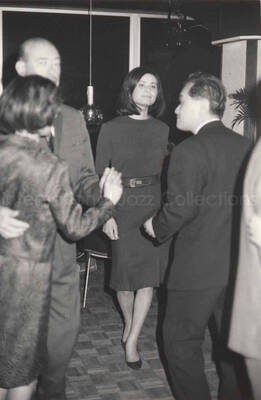 3 x 4 1/2 inch photograph. Audience at Lionel Hampton and band performance in Osaka, Japan