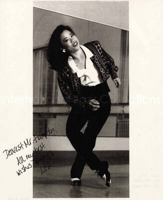 10 x 8 inch photograph. Lisa Jang. This is a photocopy of a photograph. It is dedicated to Lionel Hampton