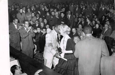 5 x 7 inch photograph. Lionel Hampton [in Paris, France]