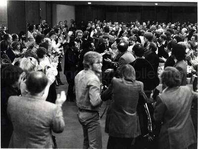8 x 10 inch photograph. Lionel Hampton performing with band