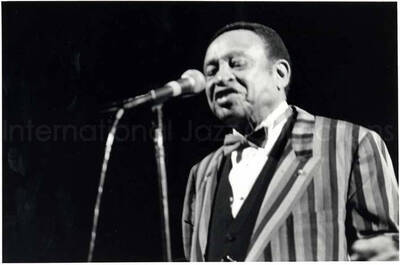 5 x 7 inch photograph. Lionel Hampton in Berkeley Heights, NJ