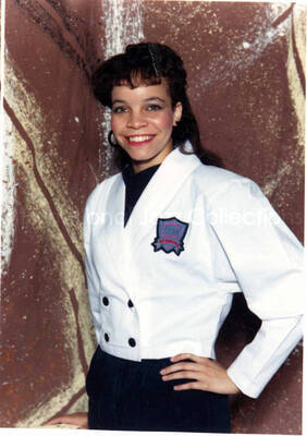 5 x 3 1/2 inch photograph. Unidentified young woman. The photograph has a dedication on the back