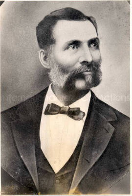 4 1/2 x 3 inch photograph. Portrait of an unidentified man