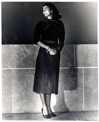 10 x 8 inch photograph. Unidentified woman