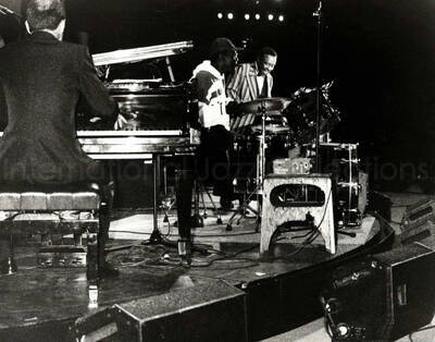 8 x 10 inch photograph. Lionel Hampton performing