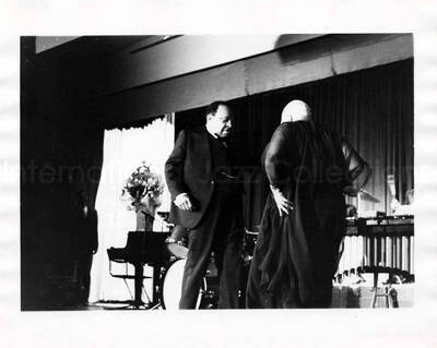 8 x 10 inch photograph. Lionel Hampton with unidentified woman