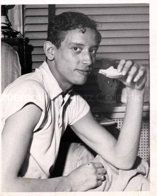 5 x 4 inch photograph. Unidentified man