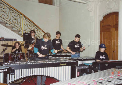3 1/2 x 5 inch photograph. Lionel Hampton with the Hamp-tones