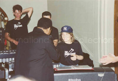 3 1/2 x 5 inch photograph. Lionel Hampton with the Hamp-tones