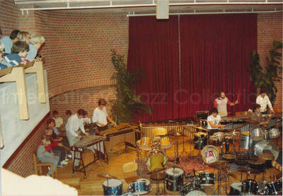 3 1/2 x 5 inch photograph. Jean Claude Forestier with the Hamp-tones