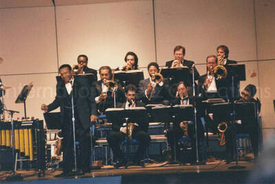 4 x 6 inch photograph. Lionel Hampton on stage