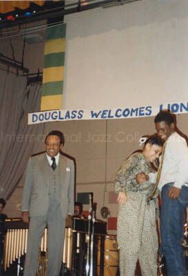 5 x 3 1/2 inch photograph. Lionel Hampton at the Frederick Douglass Creative Arts Center, in New York