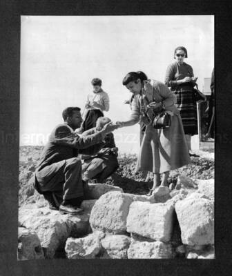10 x 8 inch photograph. Lionel Hampton in Israel. This photograph is in a photo album titled: In the Holy City - Jerusalem