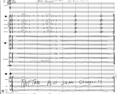 1 score (4 p.) + 16 parts; Ahmad Jamal (name written next to title)