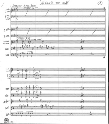 2 copies; 1 score (4 p.) + 7 parts; 1 score (8 p.) + 11 parts; Played at Madison Square Garden October 31, 1968