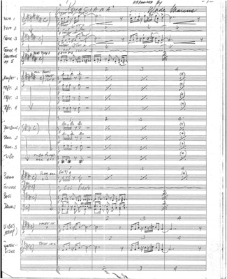 1 score (28 p.) + 20 parts; photocopy