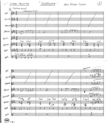 2 copies; 1 score (9 p.) + 7 parts; 1 score (2 p.) + 1 part, organ