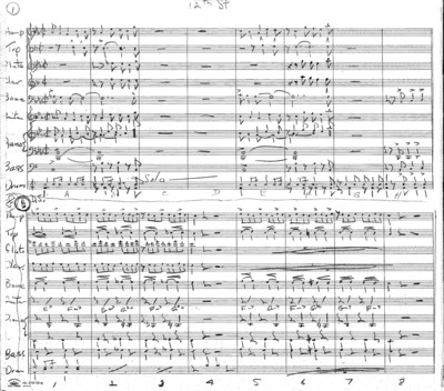 1 score (7 p.) + 9 parts