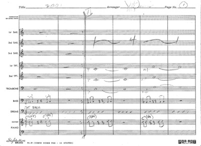 1 score (10 p.) + 9 parts