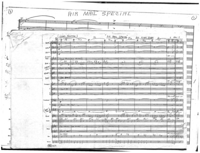 2 copies; 1 score (25 p.) + 21 parts; 1 score (27 p.) + 18 parts; both are photocopies