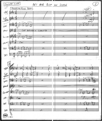 Concert score; 1 score (9 p.) + 8 parts