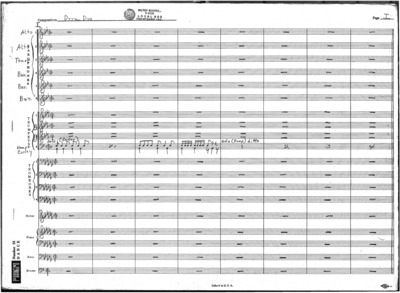 1 score (10 p.) + 20 parts; Lionel Hampton and Curly Hamner are playing a duet on the drums