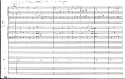 3 copies; 1 score (21 p.) + 9 parts; 1 score (16 p.) +16 parts, Waid, Bill (arranger), from "Two for the Show" by Hamilton, Nancy and Lewis, Morgan, Introducting Ornithology by Parker, Charlie and Harris, Benny, photocopy); 1 score (11 p.) + 18 parts, Waid, Bill (arranger)