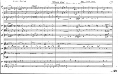 2 copies; 1 score (8 p.) + 11 parts, small band arrangement; 1 score (3 p.) + 1 part, from "Me and My Girl" by Gay, Noel and Furber, Douglas, pages 2 - 4
