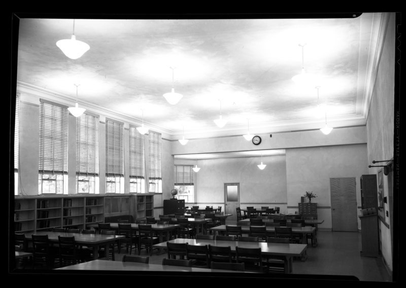 Interior views of MHS library