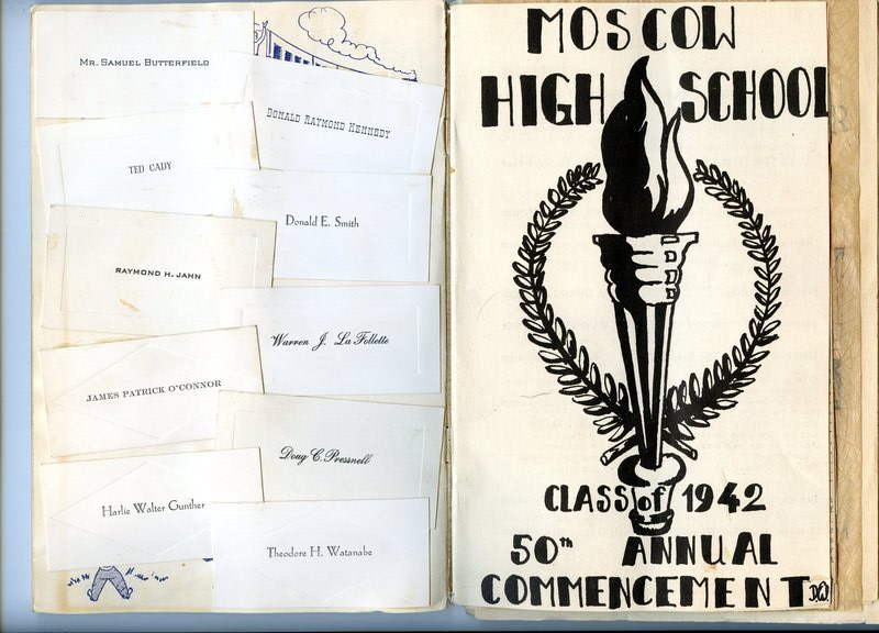 1942 (50th anniversary) MHS commencement program
