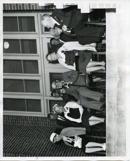 Dedication of Moscow High School in 1960, honoring Dr. John Charles Muerman (here aged 95)