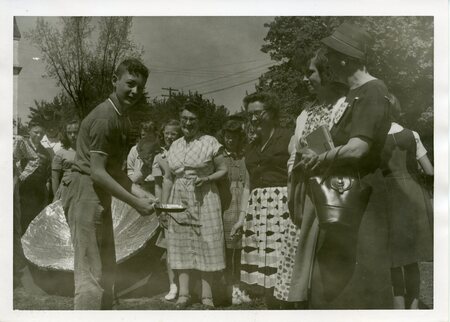 Science Day at Whitworth School with solar reflector