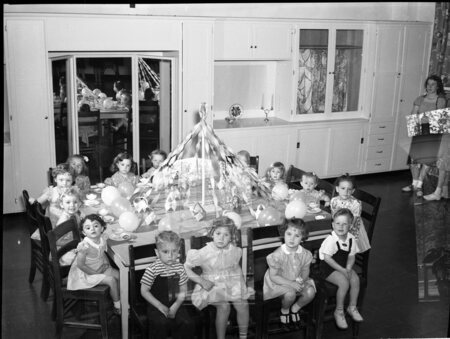 Kids at a party in Whitworth School