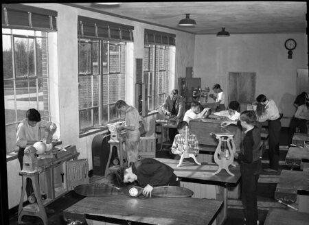 Students inside shop class at MHS