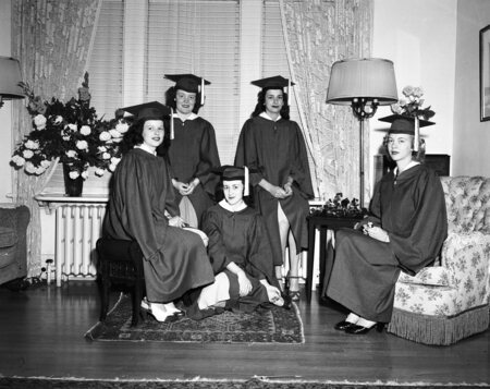 Graduation pictures, one of the students present is likely Mary Driscoll