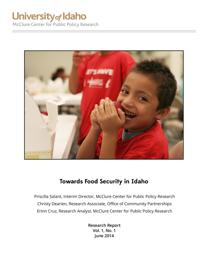 Research report from the James A. & Louise McClure Center for Public Policy Research
